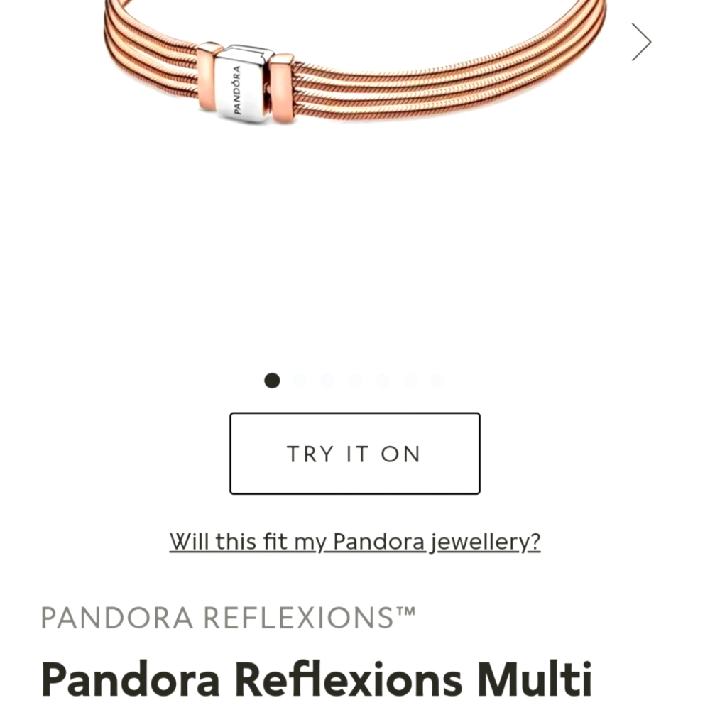 Pandora reflection chain bracelet